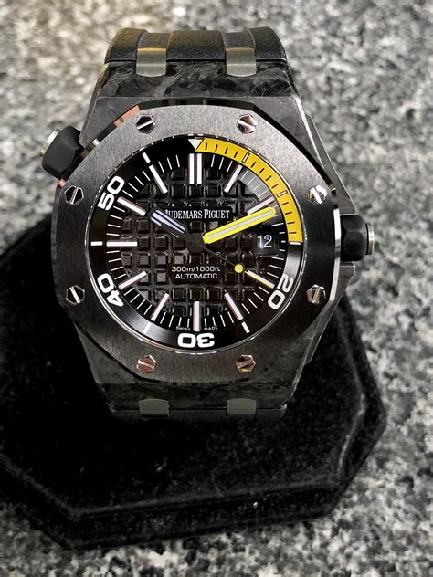 audemars piguet royal oak offshore diver carbon replica|royal oak offshore diver price.